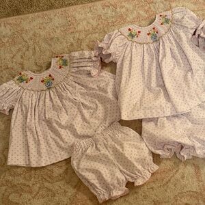 Heart Embroidered Kids Matching Sets